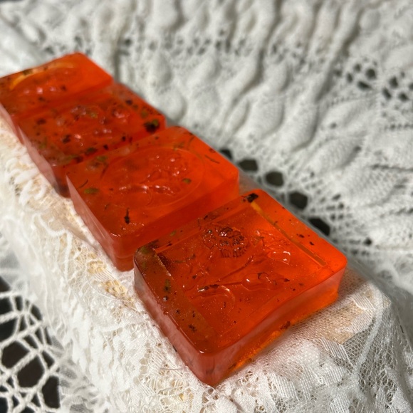 Handcrafted Orange Soap Bars - Picture 1 of 5